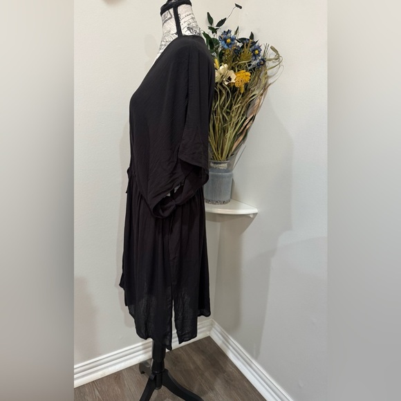 Swimsuit cover Black Kimono style size S/M - Picture 5 of 9